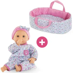 Corolle Bébé Calin Capucine et Couffin Floral New