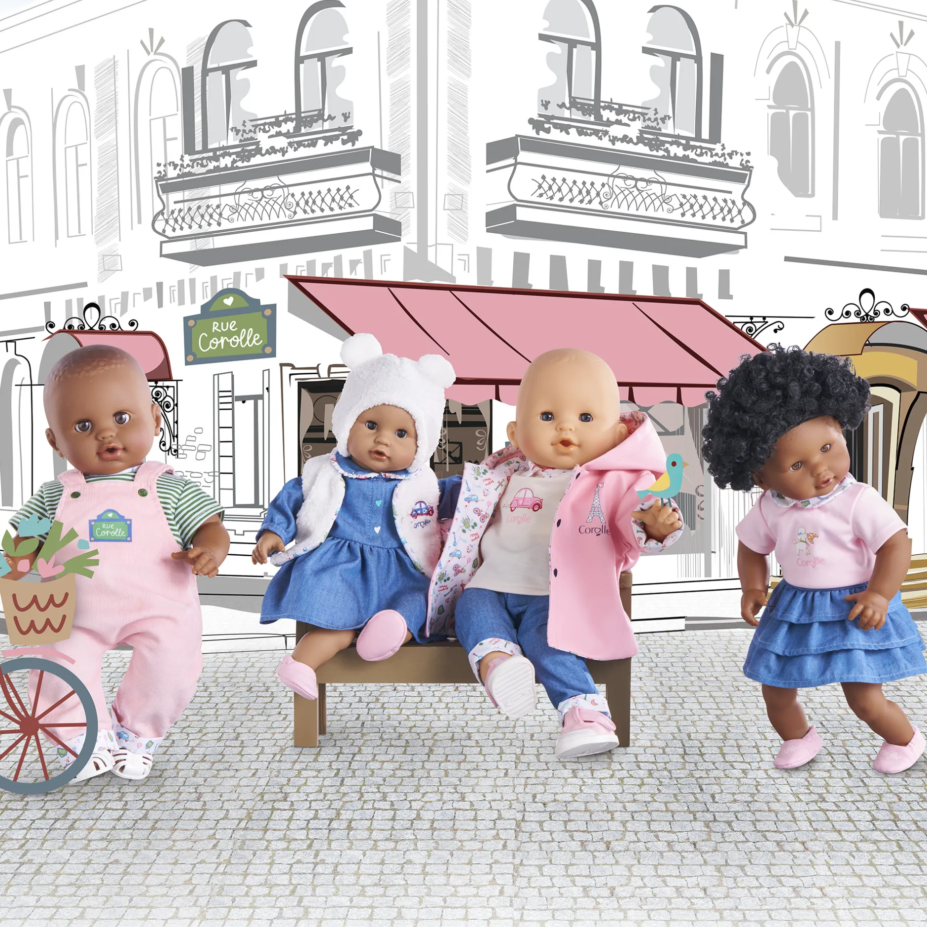 Corolle Ciré Réversible Week-end à Paris pour poupon 36 cm Discount