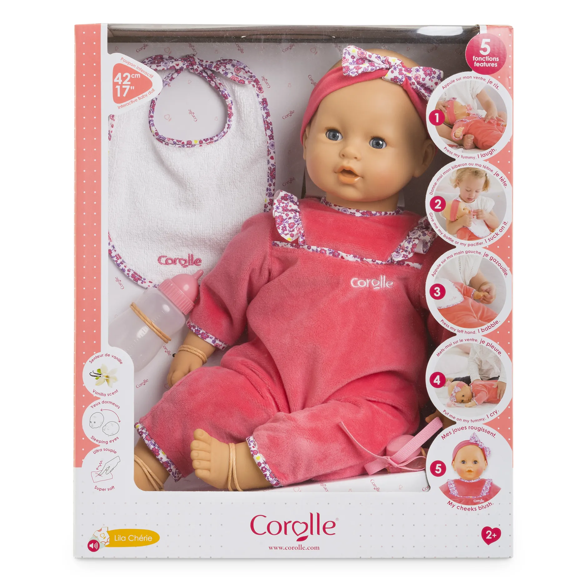 Corolle Lila Chérie se balade en Poussette Canne Sauge Best