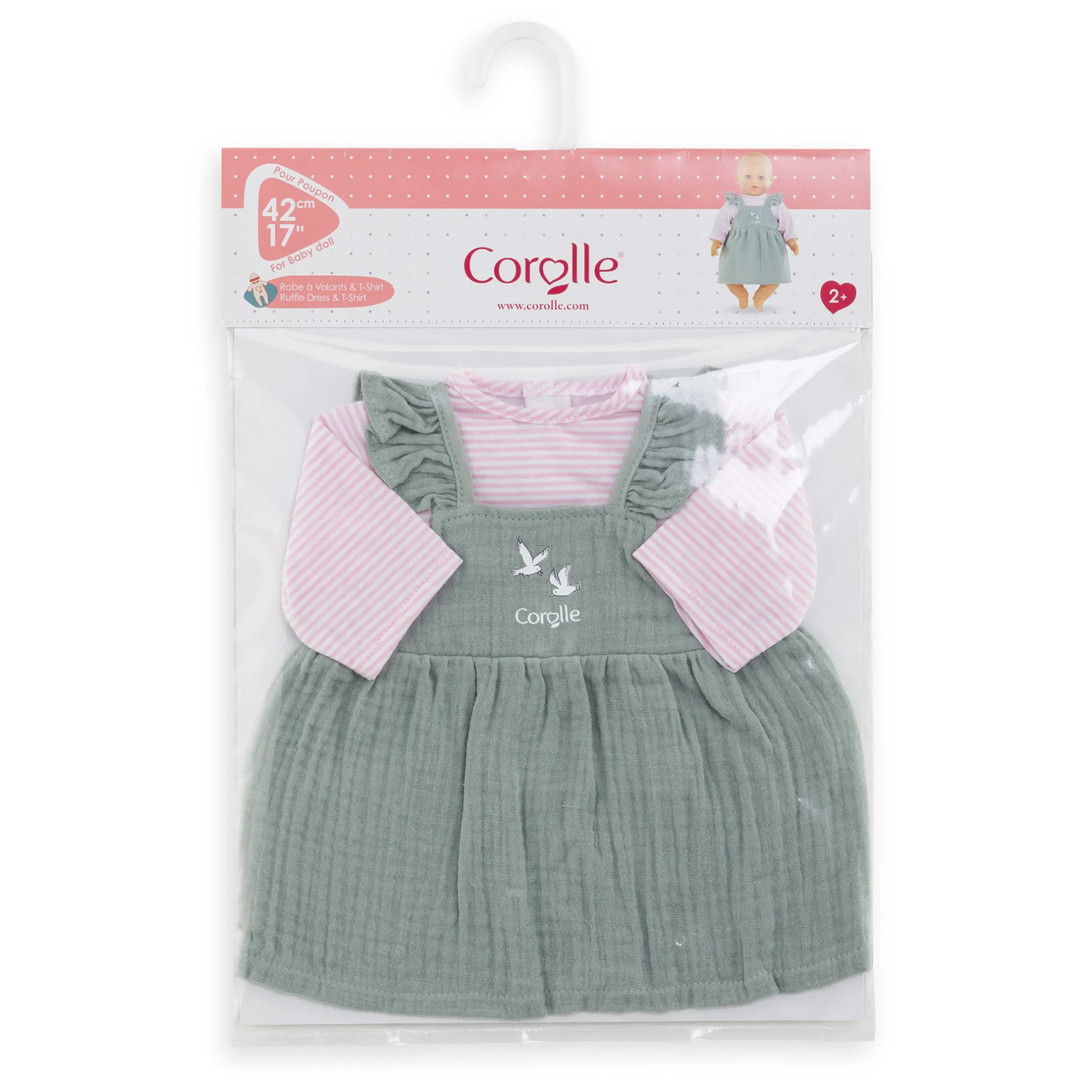 Corolle Lila Chérie se balade en Poussette Canne Sauge Best