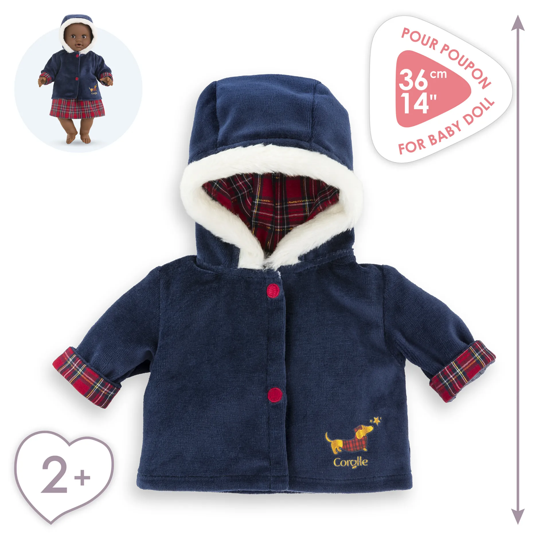 Corolle Manteau en Fêtes pour poupon 36 cm Sale