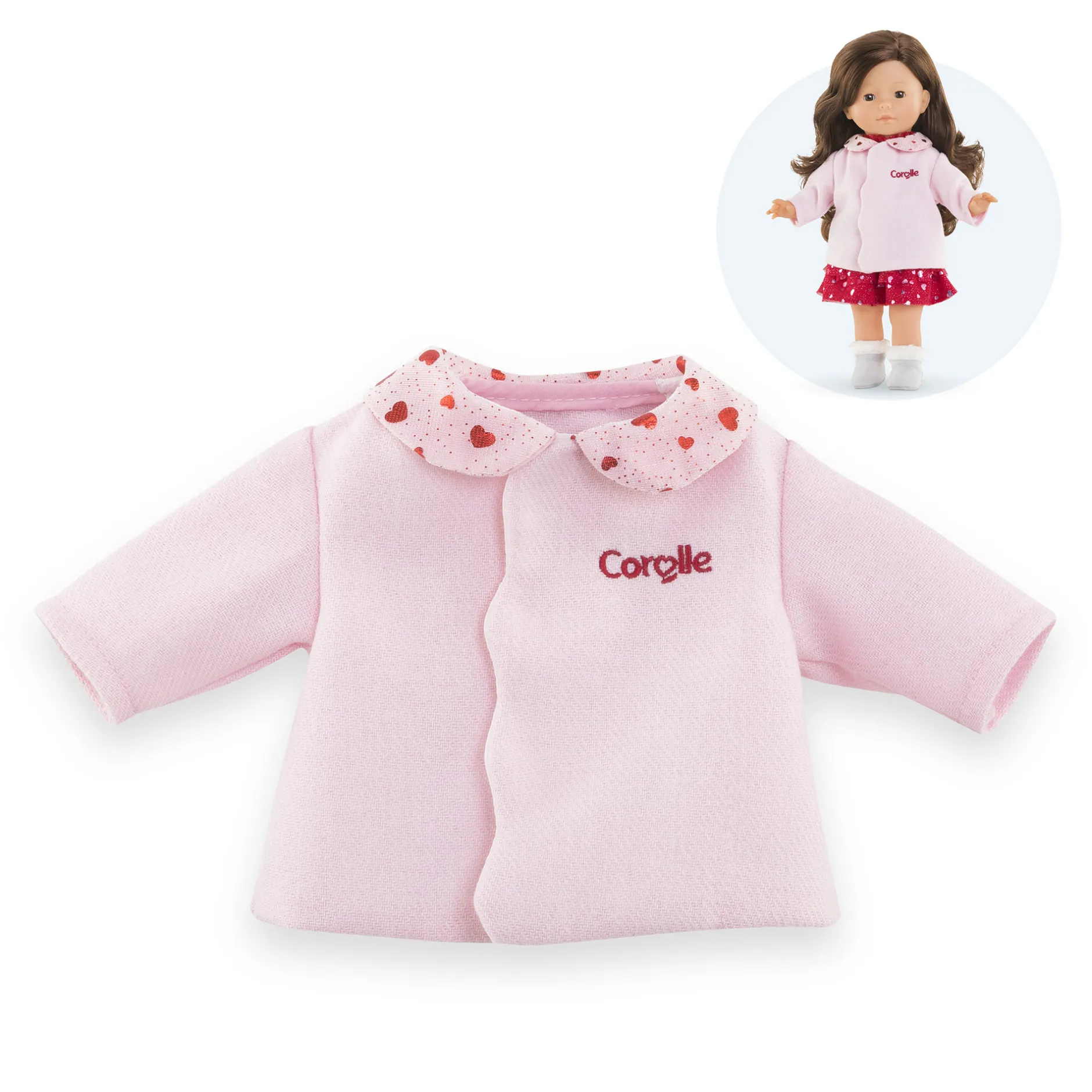 Corolle Manteau Pétales de Cœurs pour poupée ma Discount