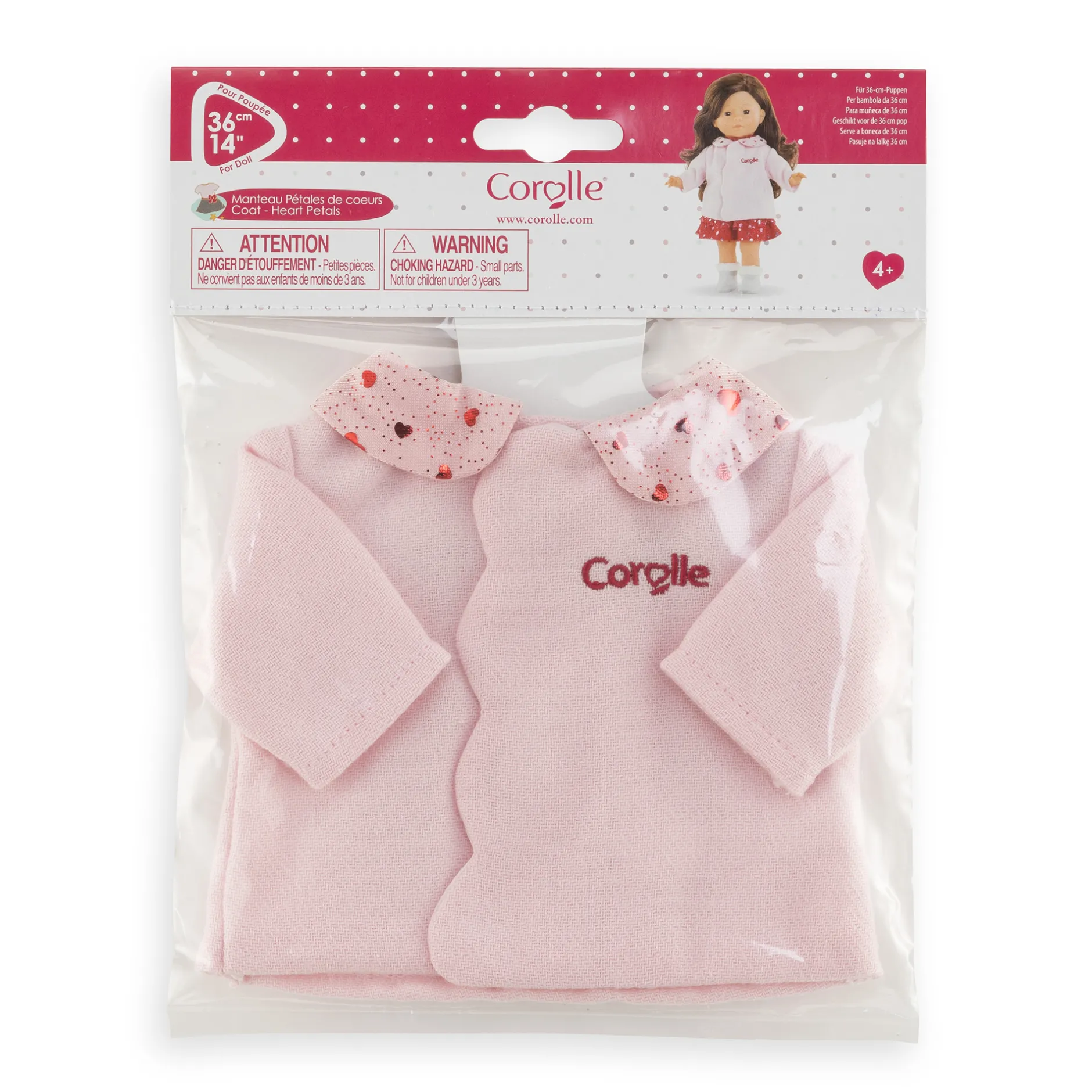 Corolle Manteau Pétales de Cœurs pour poupée ma Discount