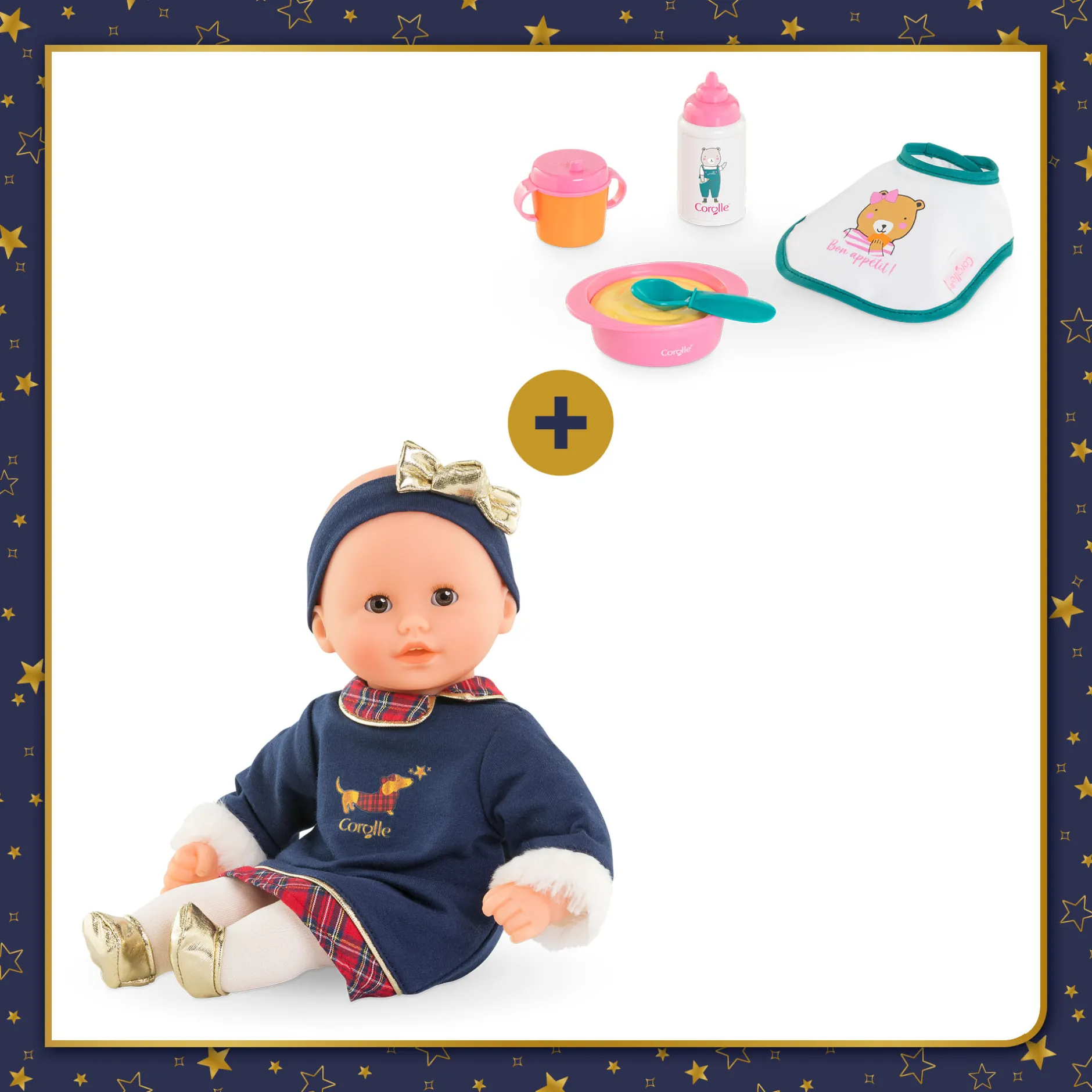 Corolle Mon Bébé Calin Margaux en Fêtes et Coffret Repas Online