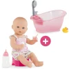 Corolle Poupon Emma fait pipi et Baignoire