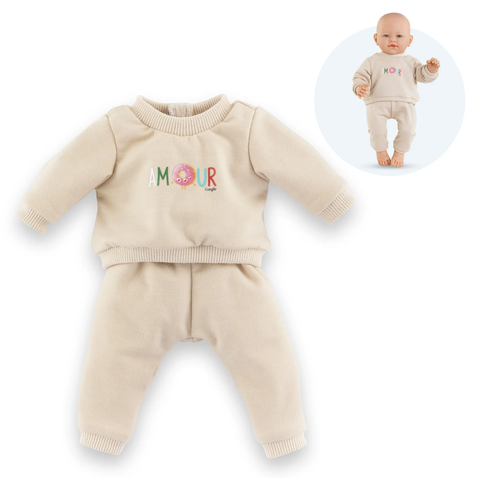 Corolle Poupon Rose et Jogging Beige Hot