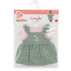 Corolle Robe à volants et T-Shirt Bords de Loire pour poupon 36 cm New