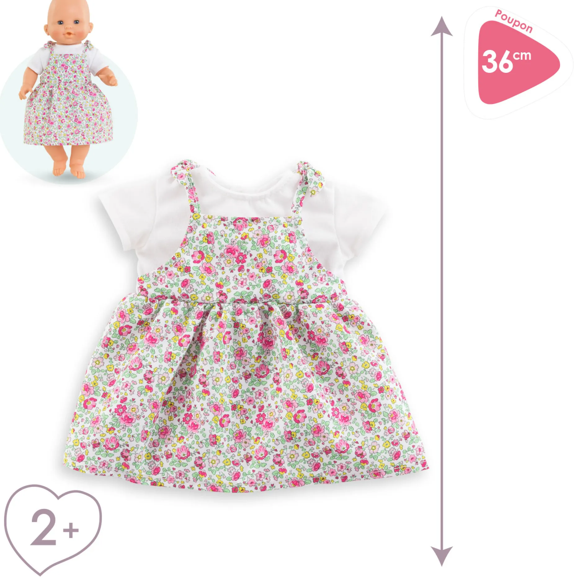 Corolle Robe Jardin en Fleurs pour poupon 36cm Sale