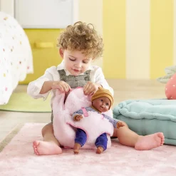 Corolle Sac à Dos Porte-Poupon Peluche Rose pour poupon 30 cm Sale