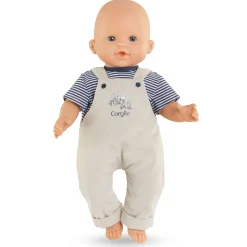 Corolle T-Shirt et Salopette Écru Bords de Loire pour poupon 36 cm
