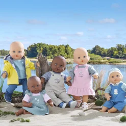 Corolle T-Shirt et Salopette Écru Bords de Loire pour poupon 36 cm