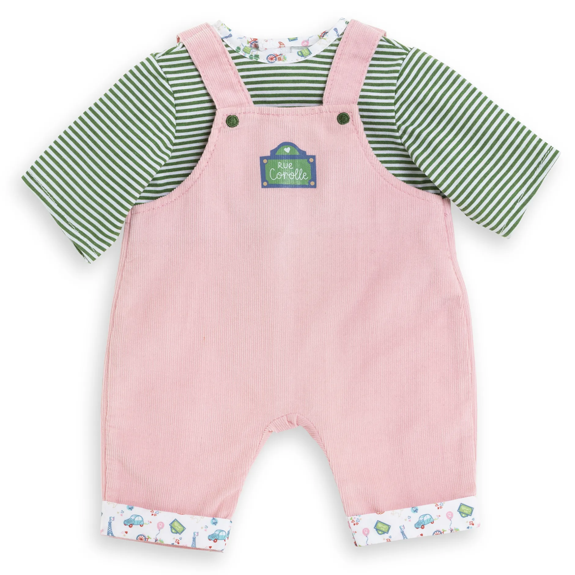 Corolle T-shirt et Salopette Manches Longues Week-end à Paris pour poupon 42 cm Discount