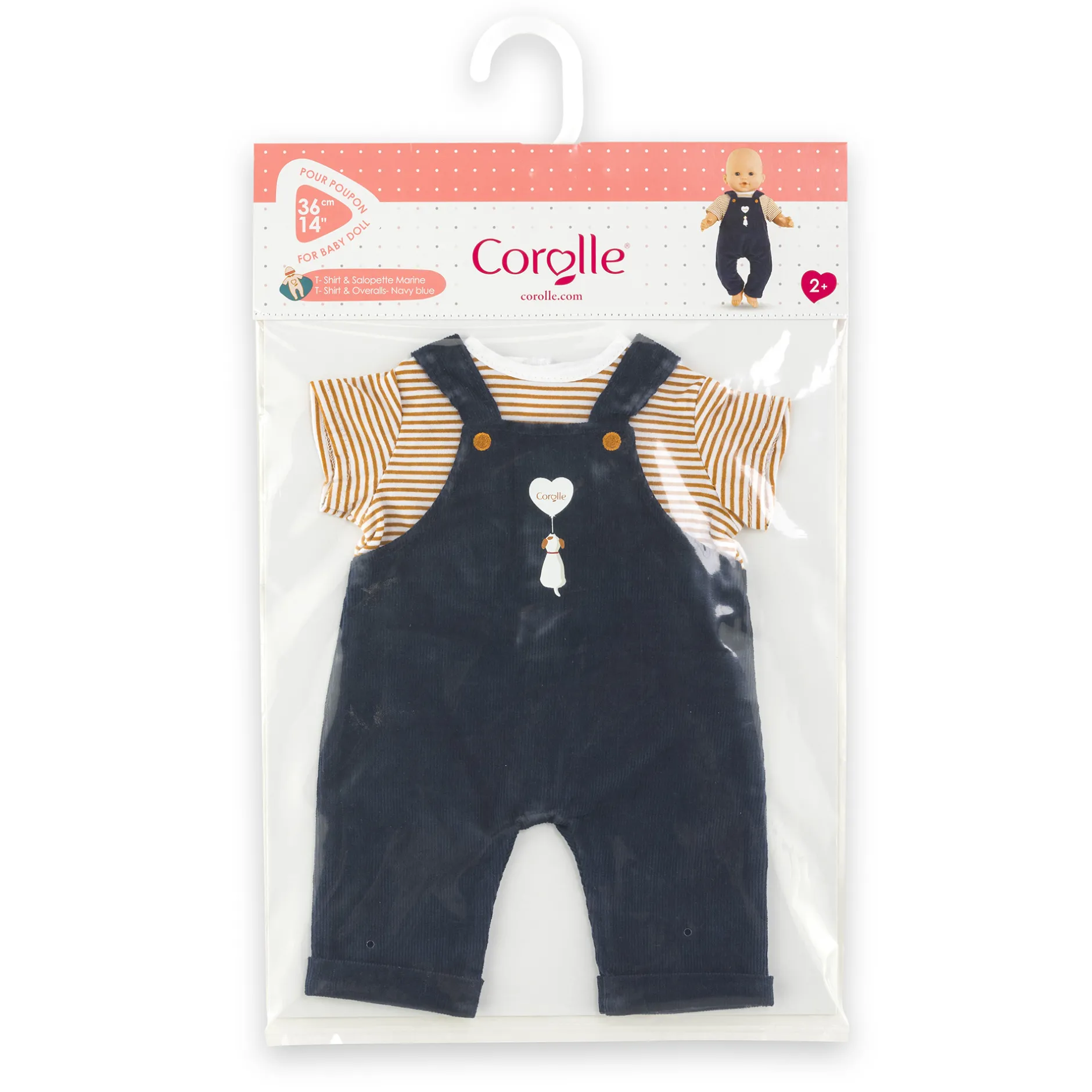 Corolle T-shirt et Salopette Marine pour poupon 36 cm