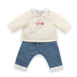 Corolle T-Shirt Manches Longues et Jean Week-end à Paris pour poupon 30 cm Clearance