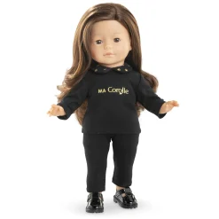 Corolle T-Shirt Noir et Or Manches Longues pour poupée ma